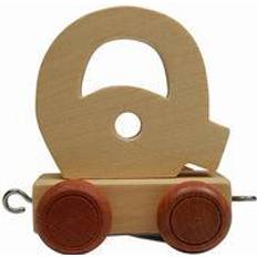 Bino Toy Trains Bino Wooden Train Letter Q