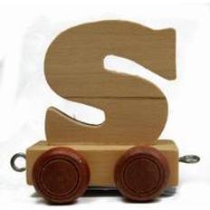 Bino Toy Trains Bino Wooden Train Letter S