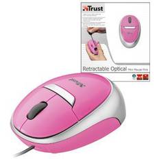 Trust MI-2850Sp Retractable Optical Mini Mouse Pink