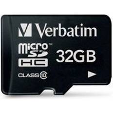 32 GB - microSDHC Memory Cards & USB Flash Drives Verbatim MicroSDHC Class 10 32GB