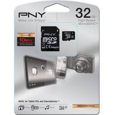 32 GB - microSDHC Memory Cards PNY MicroSDHC Class 10 32GB