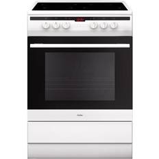 60cm - White Ceramic Cookers Amica 608CE2Ta(W) White