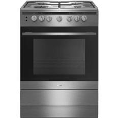 60cm - White Gas Cookers Amica 608GG5Ms(Xx) Stainless Steel, White