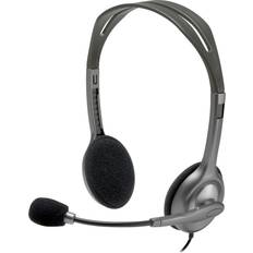 Grey - On-Ear Headphones Logitech H111