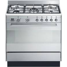 90cm Gas Cookers Smeg SUK91MFX9 Stainless Steel