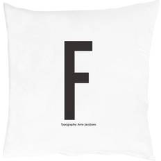 Design Letters F Pillow Case Black/White (60x50cm)