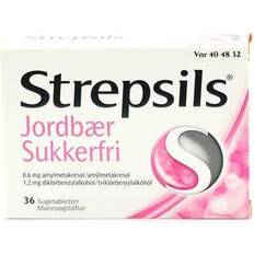 Medicines on sale Strepsils Strawberry Sugar Free 1.2mg 36pcs Lozenge