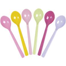 Blue Tea Spoons Rice Melamin Tea Spoon 14cm 6pcs