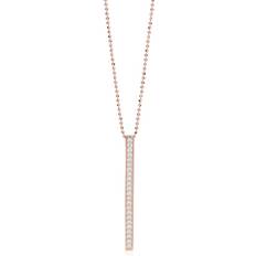 Rose Gold Necklaces Sif Jakobs Simeri Grande Halsband 90 Zirconia - Roseguld