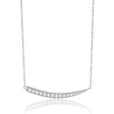 Sif Jakobs Pila Grande Necklace - Silver/White