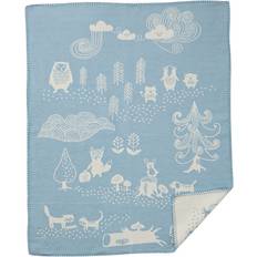 Klippan Yllefabrik Little Bear Blankets Green, Blue, Pink, Brown (90x70cm)