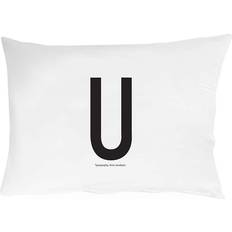 Design Letters U Pillow Case Black/White (70x50cm)