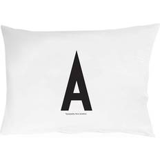 Design Letters A Pillow Case Black/White (70x50cm)