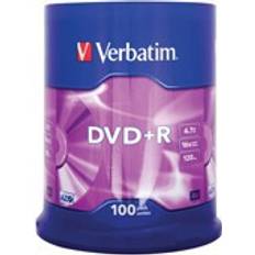 Optical Storage Verbatim DVD+R 4.7GB 16x Spindle 100-Pack