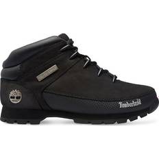 Laced - Men Hiking Shoes Timberland Euro Sprint Hiker Mid Boot M - Black Nubuck