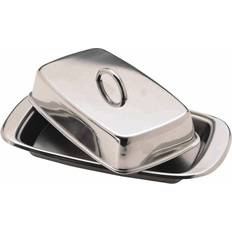 Square Butter Dishes KitchenCraft Stainless Steel Covered Butter Dish