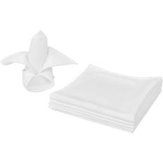 vidaXL 130798 50pcs Cloth Napkin White (50x50cm)