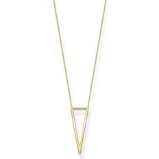 Thomas Sabo Glam & Soul Triangle Necklace - Gold/Diamonds