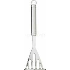 Silver Potato Mashers KitchenCraft Oval Handled Professional Potato Masher 26cm