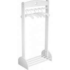 Pink Clothes Rack Kids Concept Star White Wooden Clothing Rail