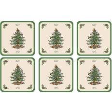 Spode Coasters Spode Pimpernel Christmas Tree Coaster 6pcs