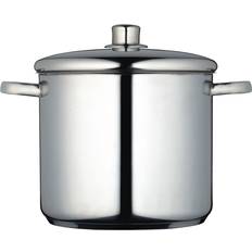 KitchenCraft Stockpots KitchenCraft MasterClass Stainless Steel with lid 8.5 L 24 cm