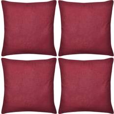 vidaXL 130932 4-Pack Cushion Cover Red (50x50cm)