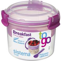 Purple Food Containers Sistema Breakfast To Go Food Container 0.53L