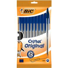 Blue Ballpoint Pens Bic Cristal Original Ballpoint Pens Blue 10-pack