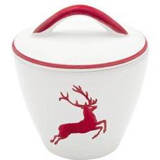 Gmundner Deer Ruby Sugar bowl 9cm