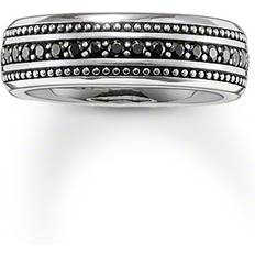 Black Rings Thomas Sabo Glam Soul Ring - Silver/Black