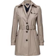 Grey - Women Coats Tommy Hilfiger Heritage Single Breasted Trench Coat - Grey