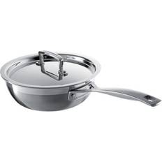 Le Creuset Stainless Steel Saute Pans Le Creuset 3 Ply Stainless Steel Non Stick with lid 3.3 L 24 cm