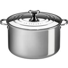 Le Creuset Stainless Steel Stockpots Le Creuset Signature Stainless Steel Round with lid 6.6 L 24 cm