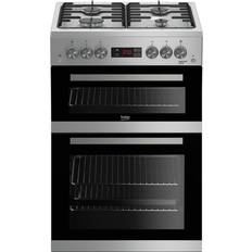 60cm - Silver Gas Cookers Beko KDG653S Silver
