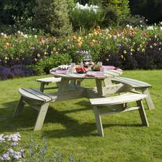 Outdoor Dining Tables Rowlinson Round Picnic