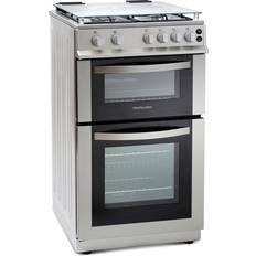 50cm - Silver Gas Cookers Montpellier MDG500LS Silver, Black, White
