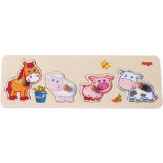 Haba Clutching Puzzle Baby Farm Animals 4 Pieces