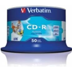 Verbatim CD-R 700MB 52x Spindle 50-Pack Wide Inkjet