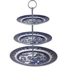 Blue Cake Stands Churchill Blue Willow 3 Tier Cake Stand