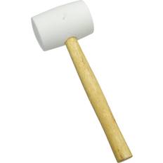 Wooden Grip Rubber Hammers Silverline 196552 White Rubber Rubber Hammer