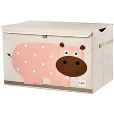 Beige Chests Kid's Room 3 Sprouts Hippo Toy Chest