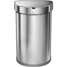 Simplehuman Semi Round Brushed Steel Sensor Bin 45L