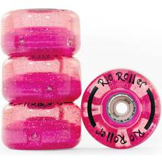 Pink Roller Skating Accessories Rio Roller Light Up 54mm 82A 4-pack