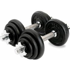 12.5 kg Weights York Fitness Cast Iron Dumbbell Set 20kg