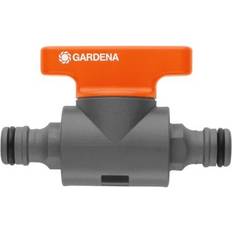 Grey Hose Connectors Gardena Coupling with Flow Control Valve 2976