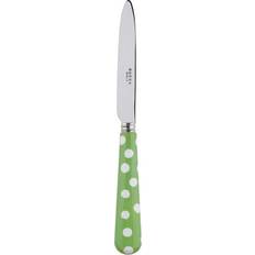Green Knife Sabre White Dots Dessert Knife 20cm