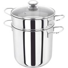 Silver Pasta Pots Judge Stainless Steel with lid 20 cm