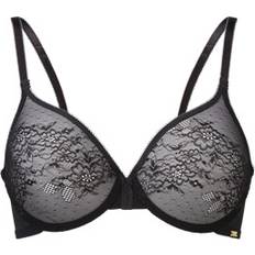 Gossard Glossies Lace Sheer Bra - Black