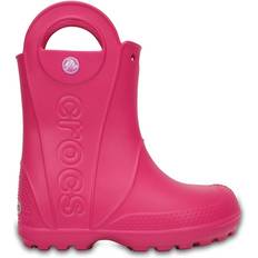 Pink Wellingtons Children's Shoes Crocs Kid's Handle It Rain Boot - Candy Pink